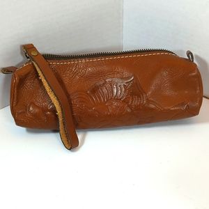 Patricia Nash Oblong Wristlet Embossed Leather Case